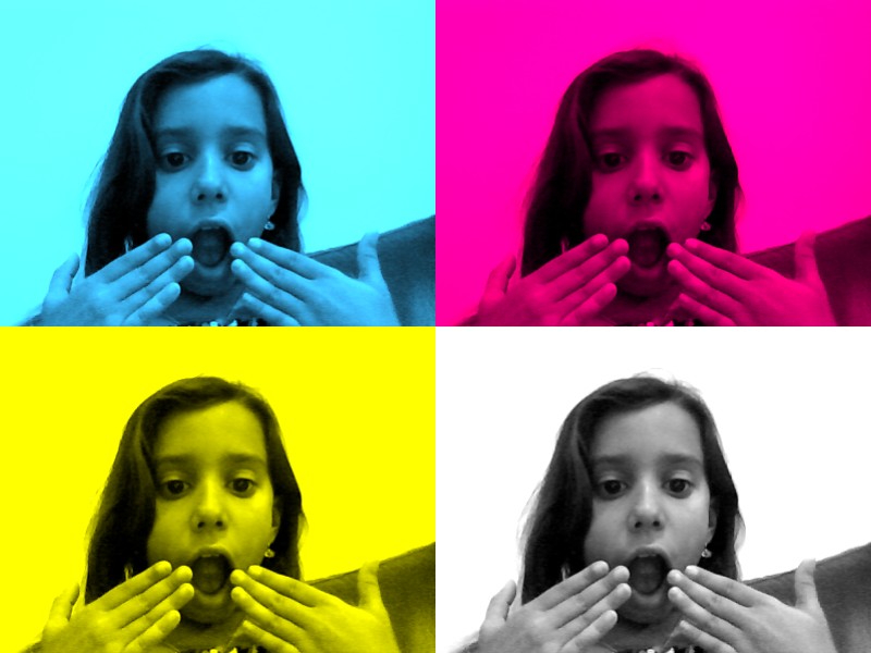 eu e Gabi inventando neve!